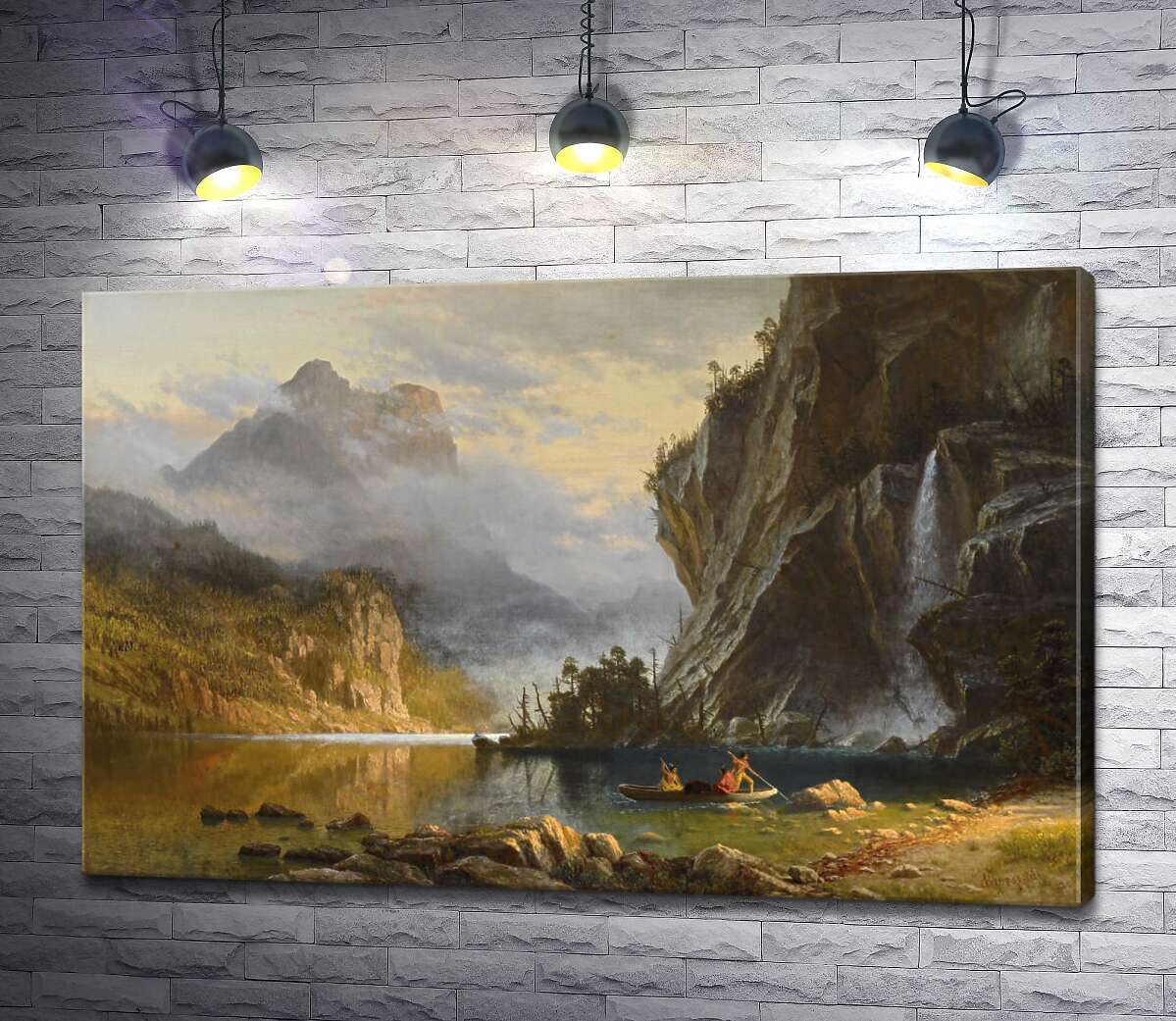 

Картина ArtPoster Индейская рыбалка (Indians Spear Fishing) – Альберт Бирштадт (Albert Bierstadt) 130x84 см Модуль №1