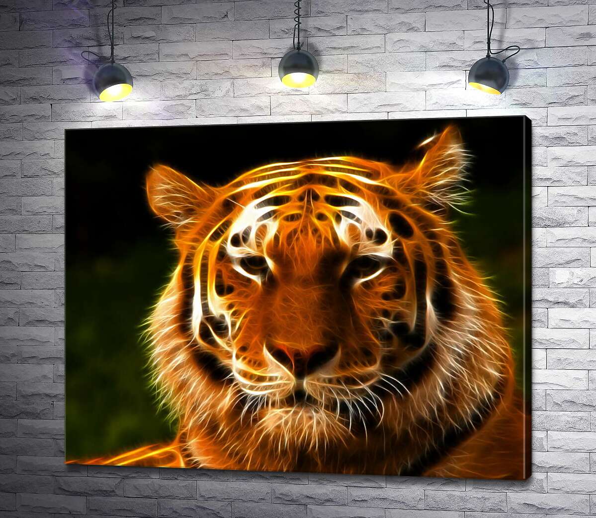 

Картина ArtPoster Королевский силуэт тигра 100x80 см Модуль №1