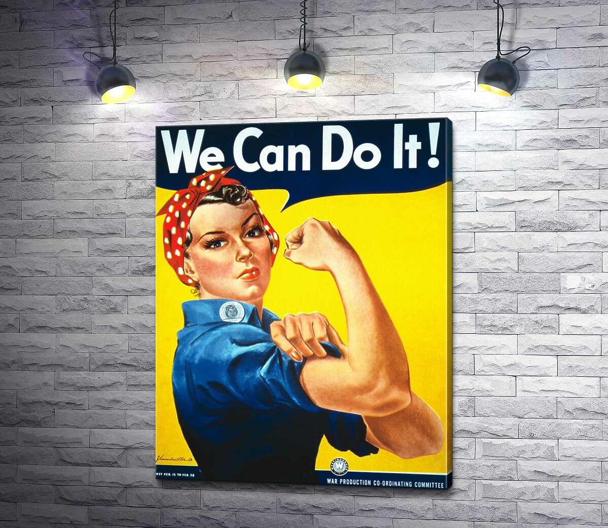 

Картина ArtPoster Мы можем это сделать (We Can Do It) – Джей Говард Миллер (J. Howard Miller) 100x129 см Модуль №1