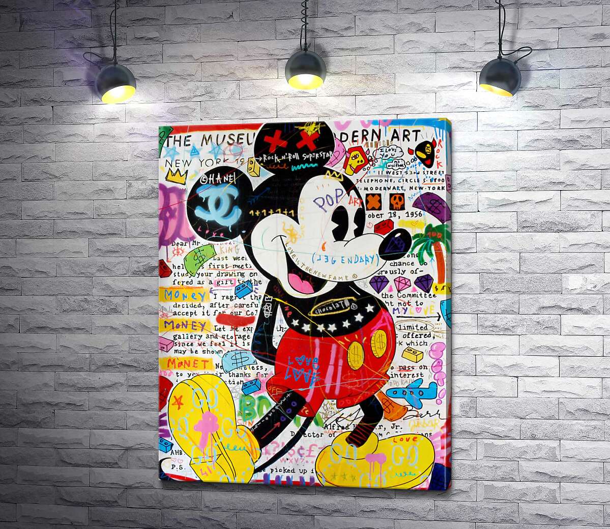 

Картина ArtPoster Музейный Микки (Musey Mickey) - Джисбар 130x171 см Модуль №1