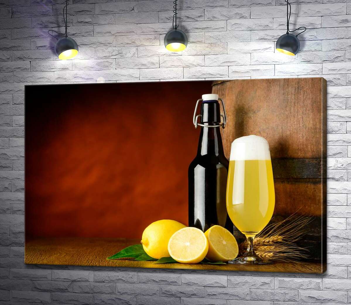 

Картина ArtPoster Особенный вкус пива с лимоном 100x67 см Модуль №1