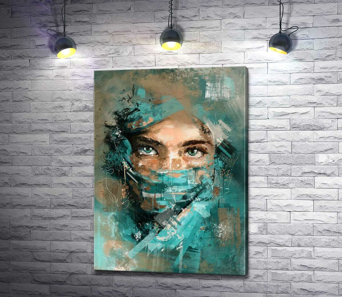 

Картина ArtPoster Небесные глаза юной мусульманки 130x182 см Модуль №1