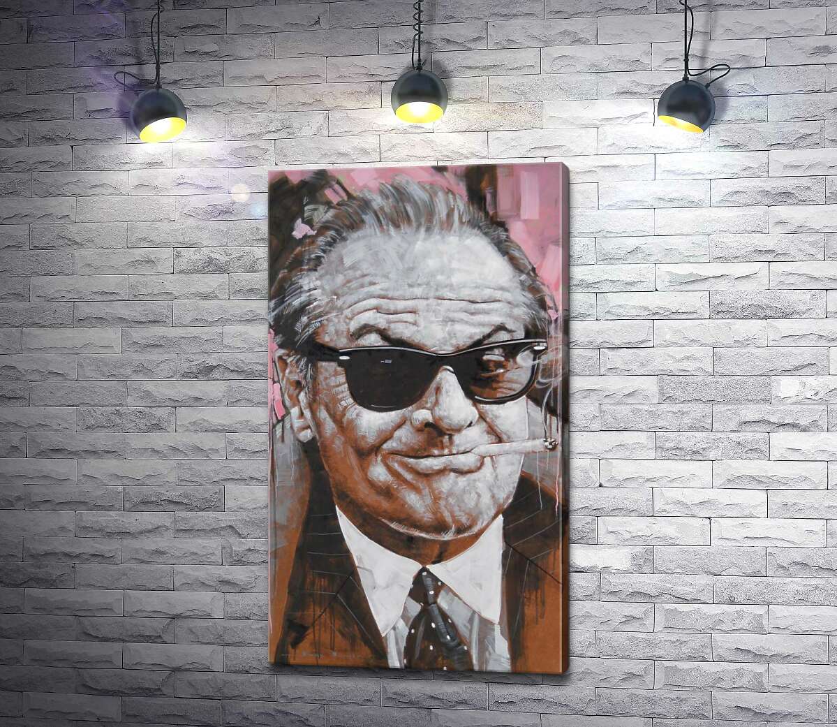 

Картина ArtPoster Портрет улыбающегося Джека Николсона (Jack Nicholson) с сигаретой в зубах 50x88 см Модуль №1
