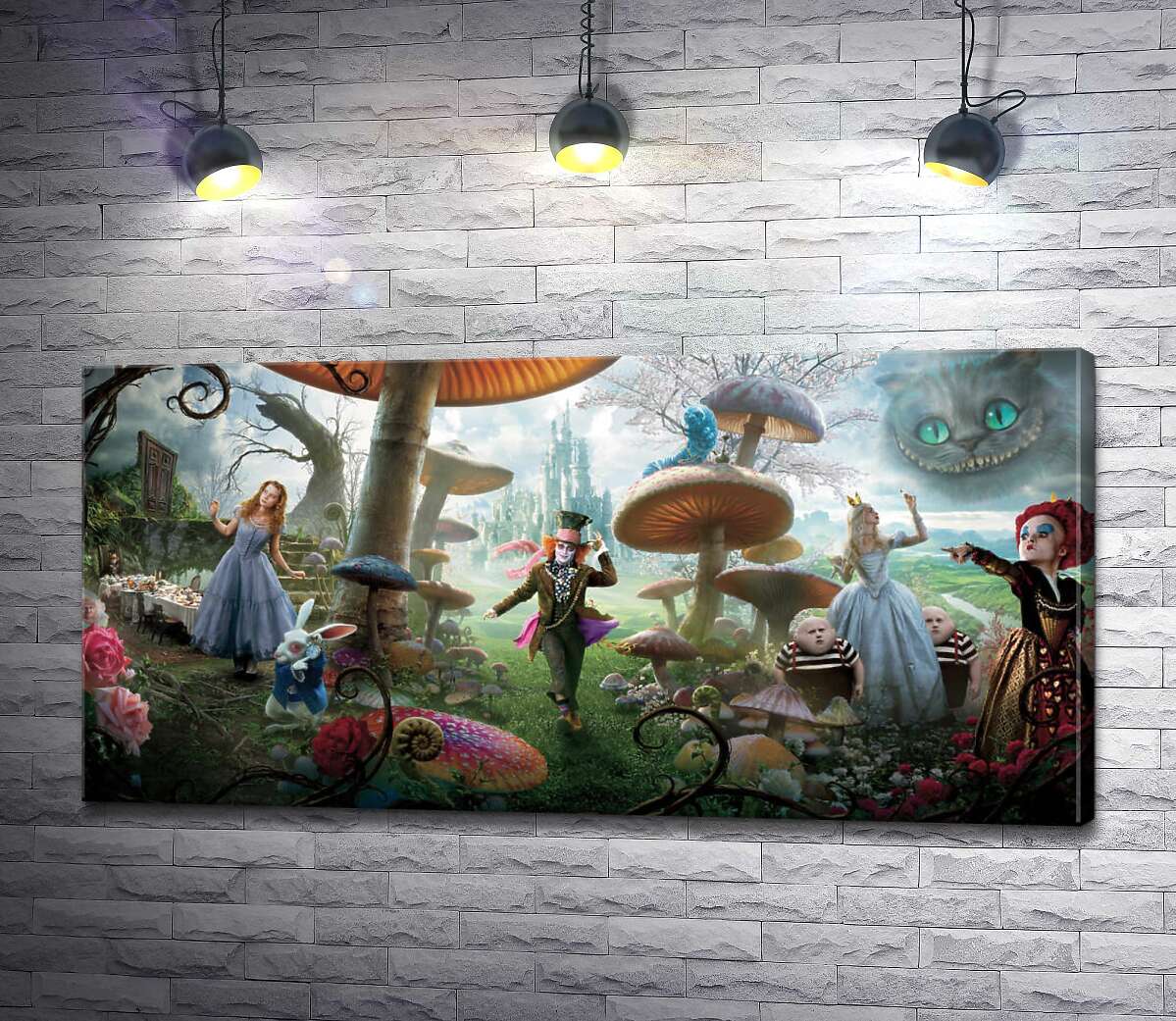 

Картина ArtPoster Причудливый постер к фильму "Алиса в стране чудес" (Alice in Wonderland) 100x49 см Модуль №1