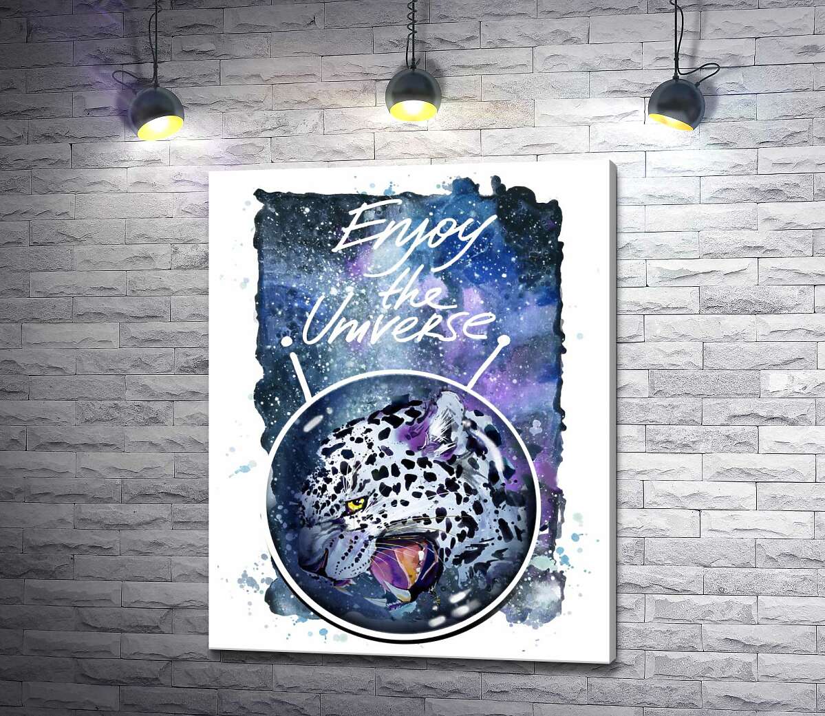 

Картина ArtPoster Пятнистый леопард в космосе под названием "Enjoy the Universe" 130x166 см Модуль №1