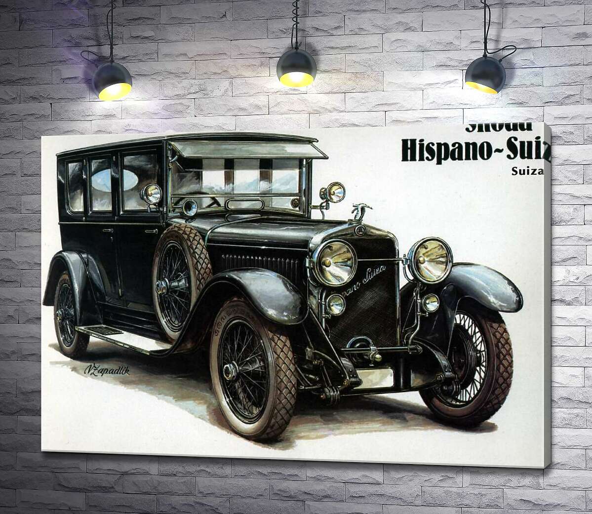 

Картина ArtPoster Первый автомобиль компании Skoda Hispano-Suiza 100x70 см Модуль №1