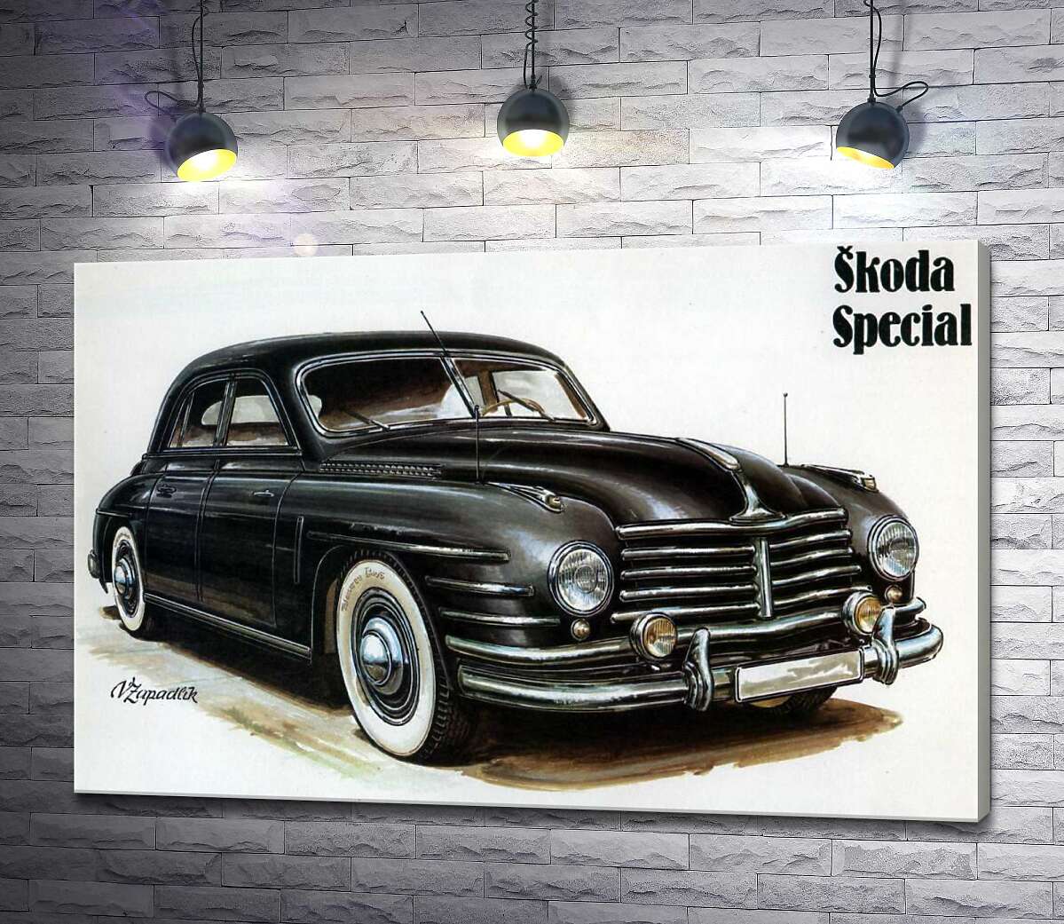 

Картина ArtPoster Черный автомобиль Skoda Special 100x65 см Модуль №1
