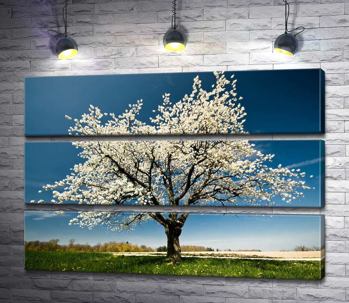 

Модульная картина ArtPoster Ажурное цветение весеннего дерева 90x60 см Модуль №13