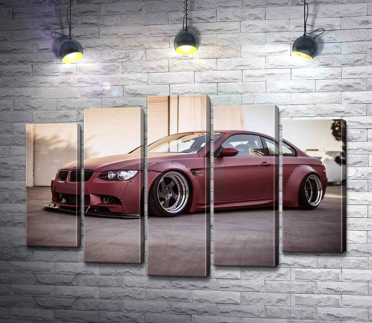 

Модульная картина ArtPoster Багровый автомобиль BMW M5 F10 130x88 см Модуль №26