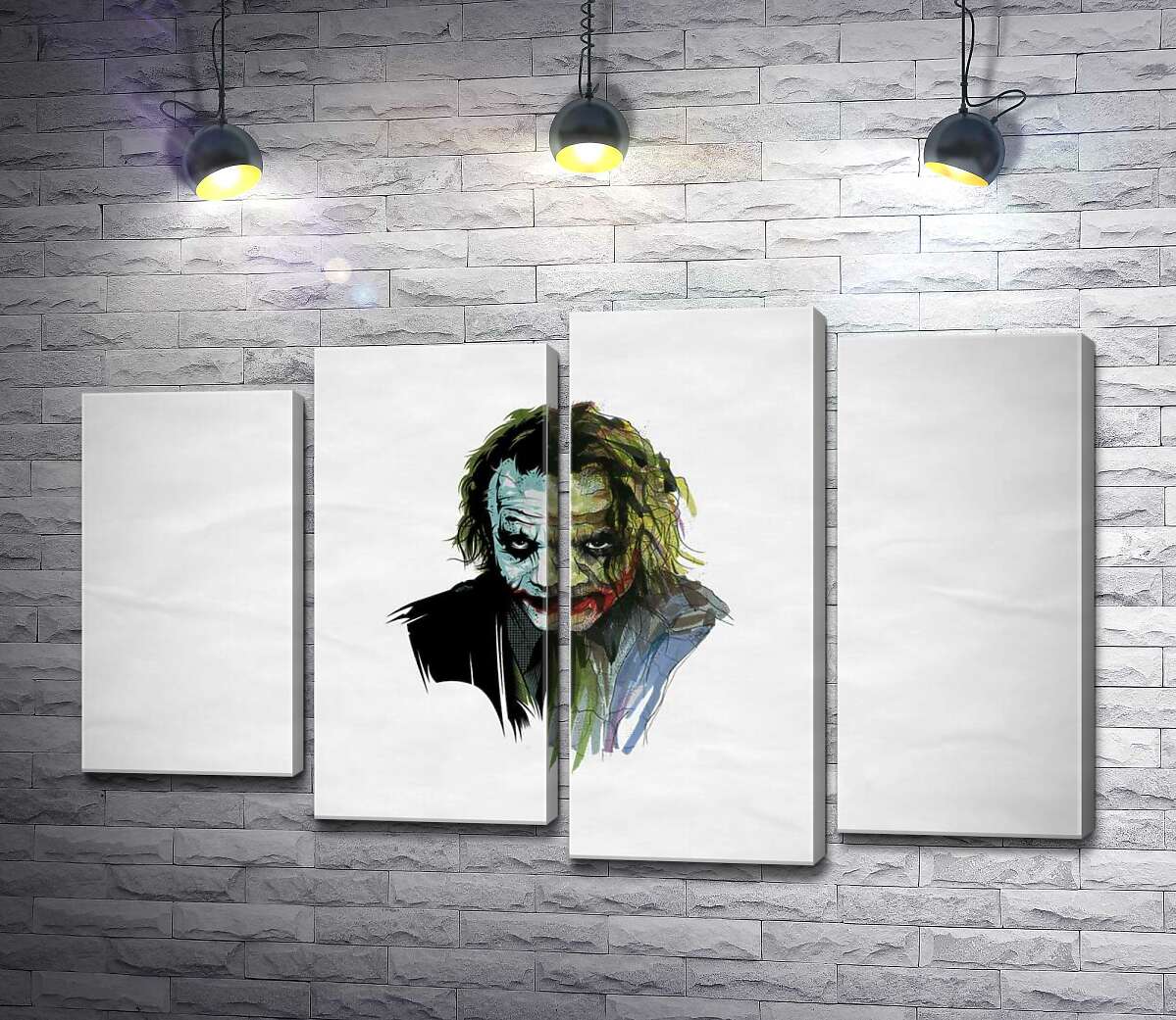 

Модульная картина ArtPoster Арт-портрет Джокера с угрожающим взглядом 132x83 см Модуль №21
