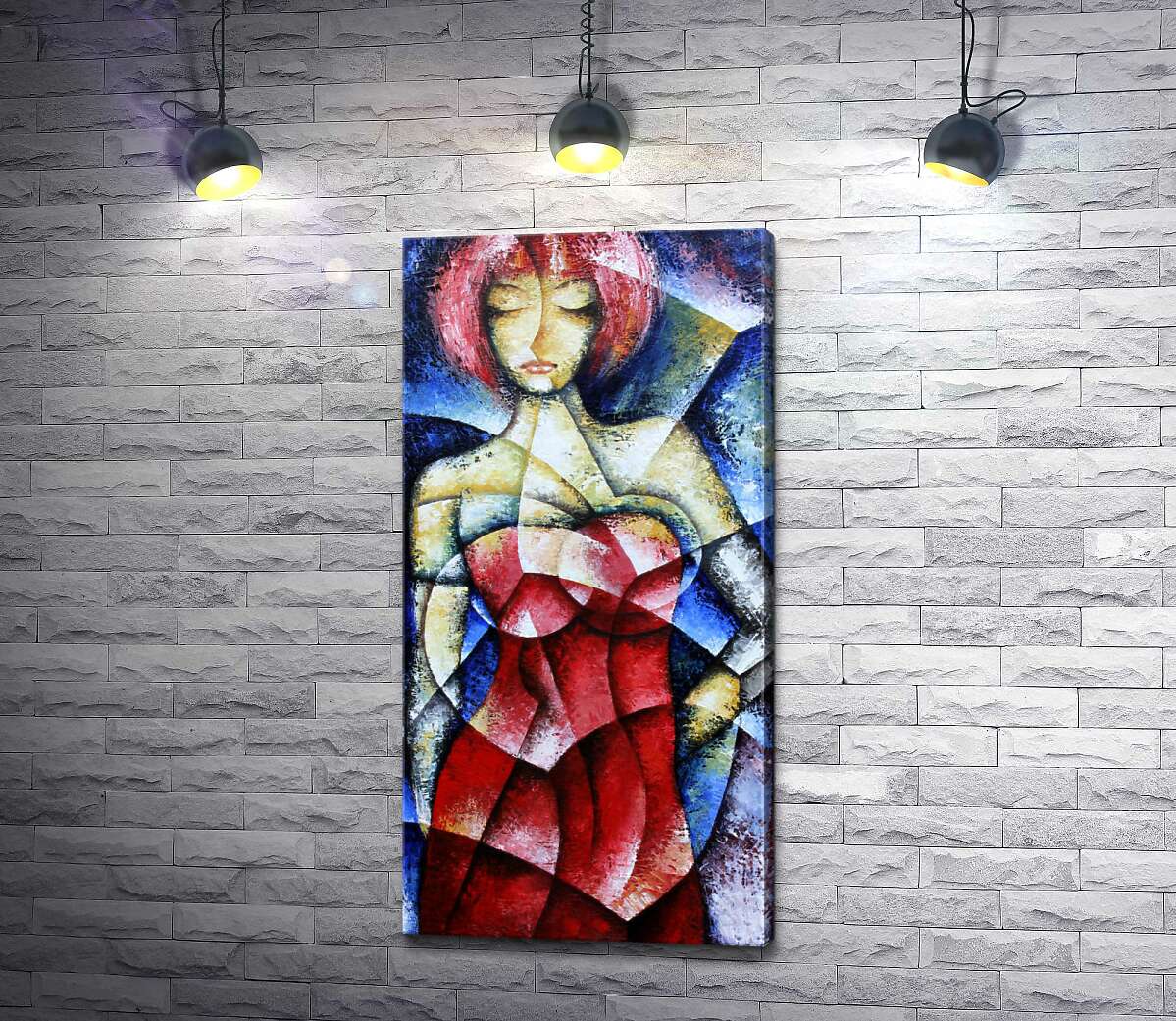 

Картина ArtPoster Смелый образ девушки в красном костюме 103x205 см Модуль №1
