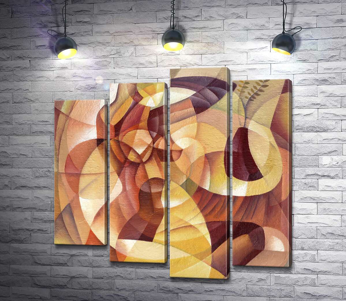 

Модульная картина ArtPoster Абстрактный силуэт женского тела и вазы 100x101 см Модуль №21