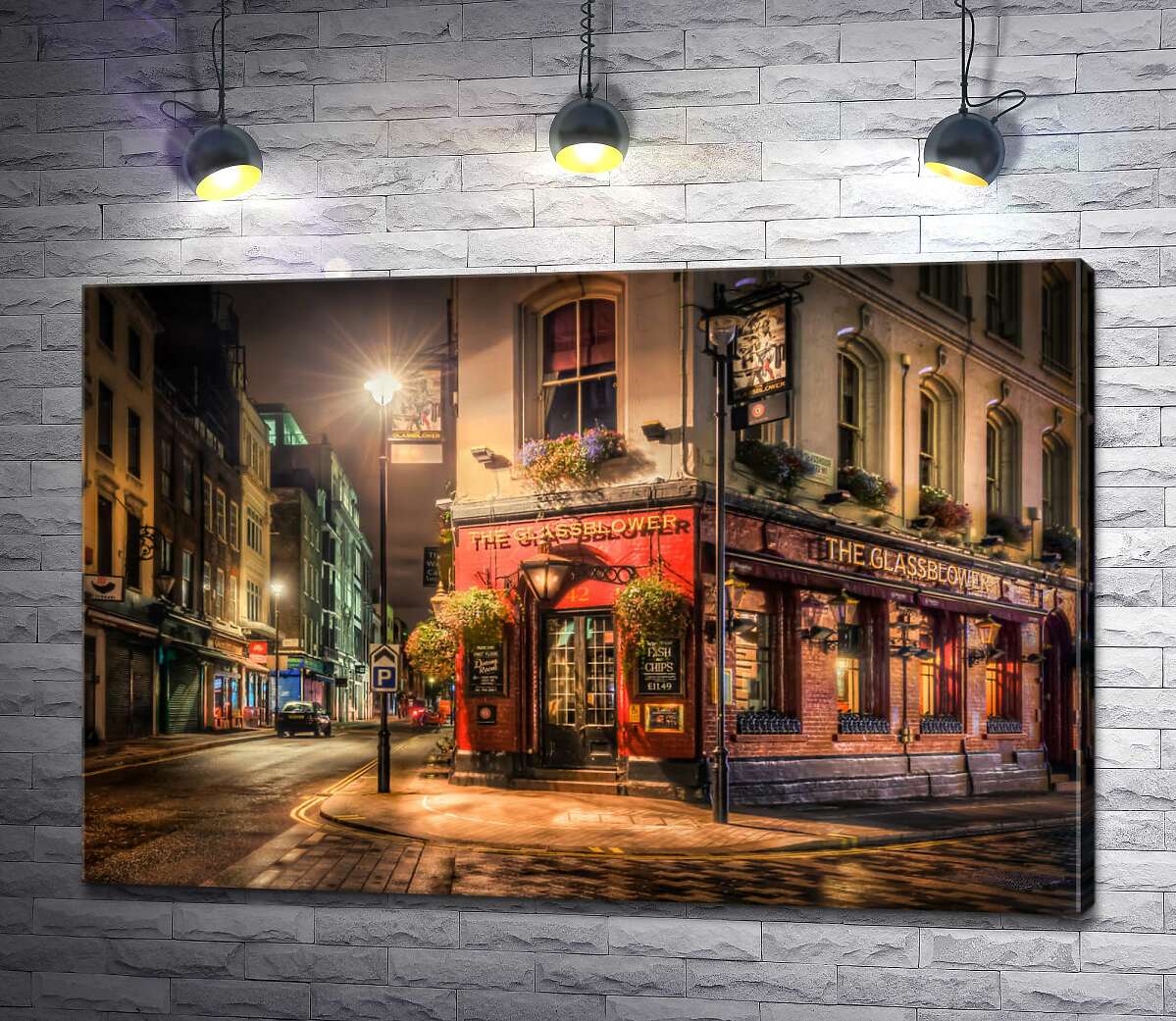 

Картина ArtPoster Уютный магазинчик на углу двух улиц 130x87 см Модуль №1