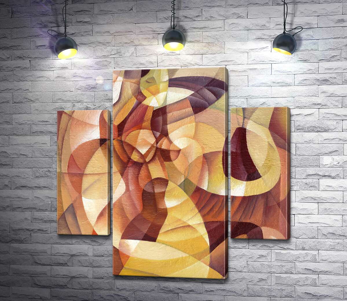 

Модульная картина ArtPoster Абстрактный силуэт женского тела и вазы 100x100 см Модуль №7