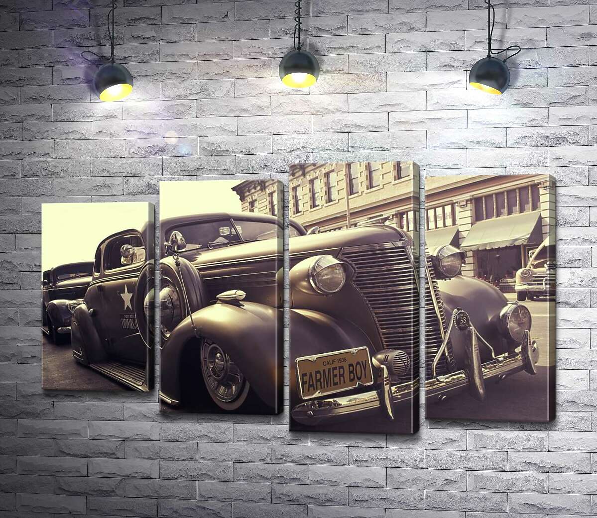 

Модульная картина ArtPoster "Farmer boy" – автомобиль Chevrolet Master 1938 года 132x79 см Модуль №21