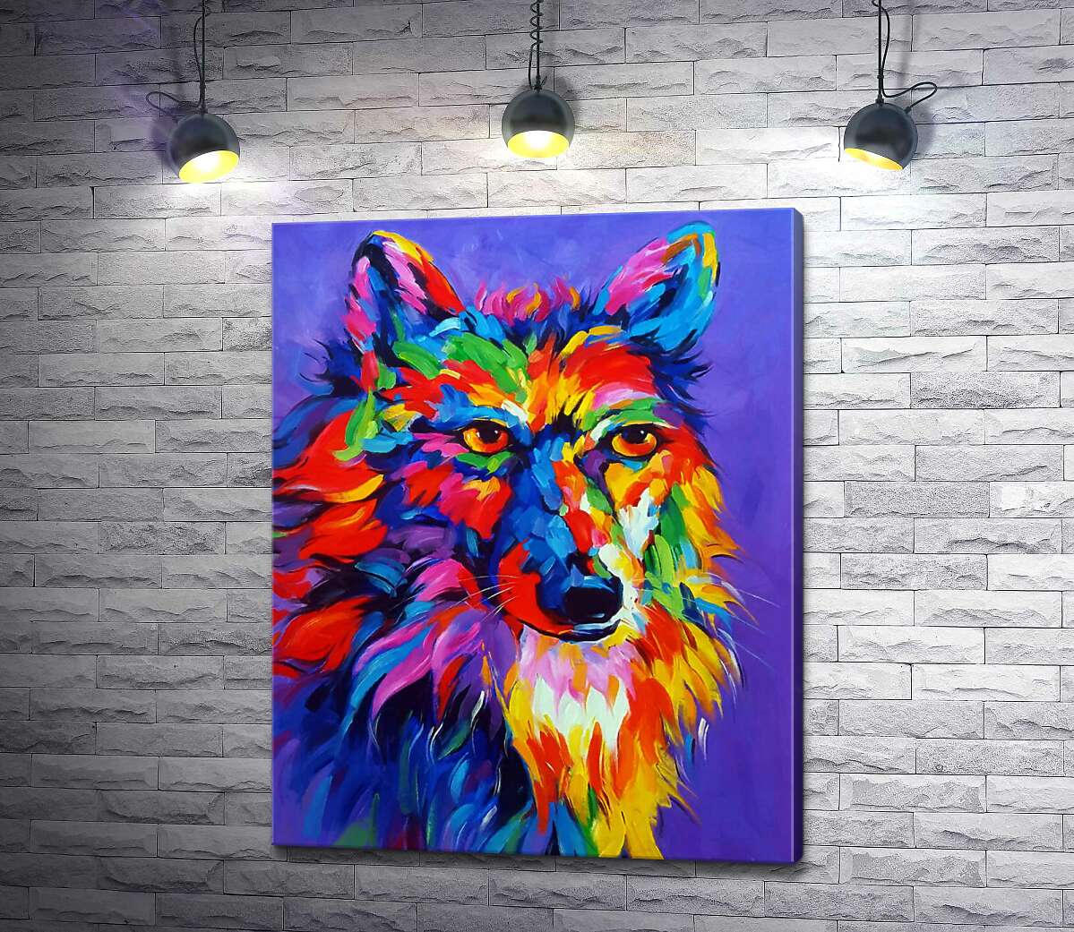 

Картина ArtPoster Цветная шерсть волка 130x166 см Модуль №1