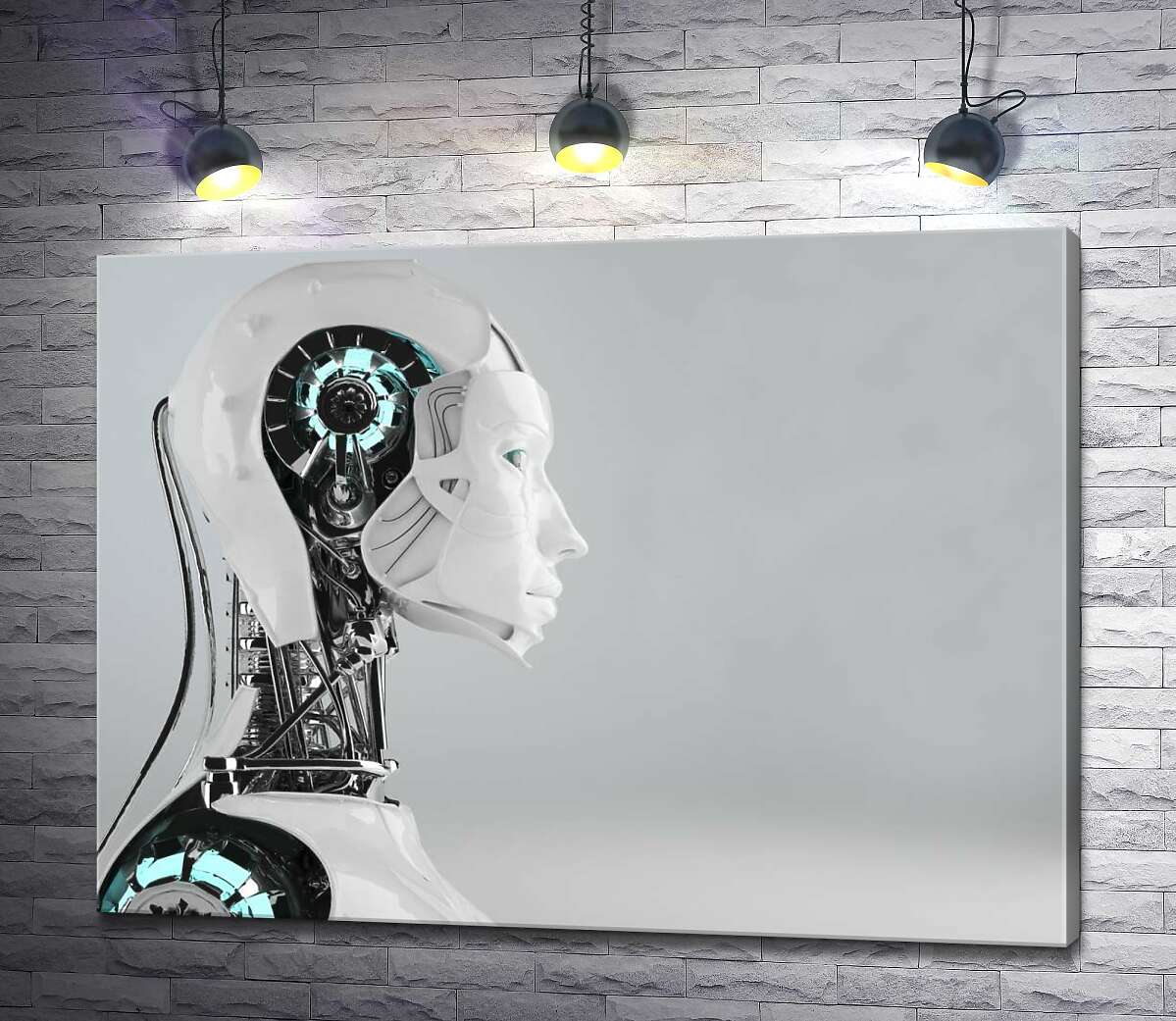 

Картина ArtPoster Технологии будущего в профиле робота 130x98 см Модуль №1
