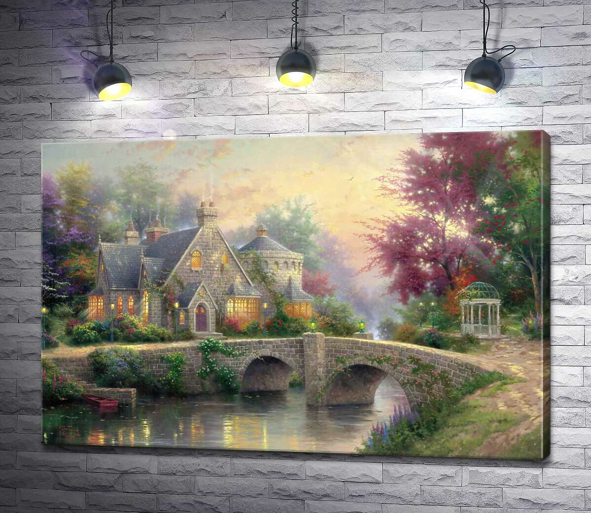 

Картина ArtPoster Усадьба фонарей (Lamplight Manor) - Томас Кинкейд (Thomas Kinkade) 130x87 см Модуль №1