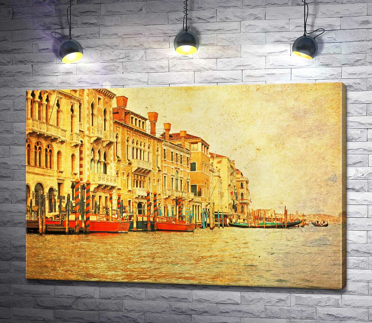 

Картина ArtPoster Традиционный венецианский причал на Гранд-канале (The Grand Canal) 130x86 см Модуль №1