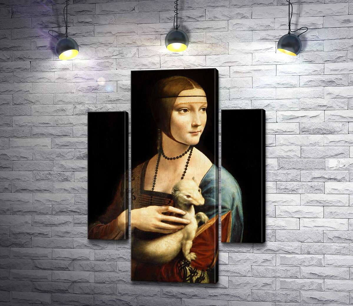 

Модульная картина ArtPoster Дама с горностаем (Dama con l'ermellino) - Леонардо да Винчи (Leonardo da Vinci) 131x178 см Модуль №7