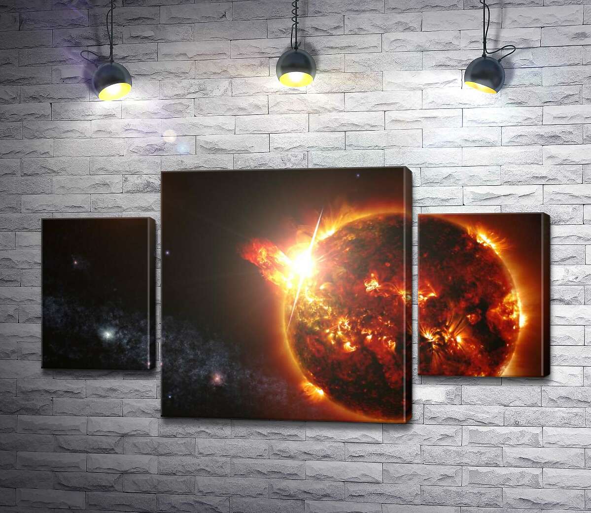 

Модульная картина ArtPoster Горячая красота Солнечных вспышек 100x58 см Модуль №7