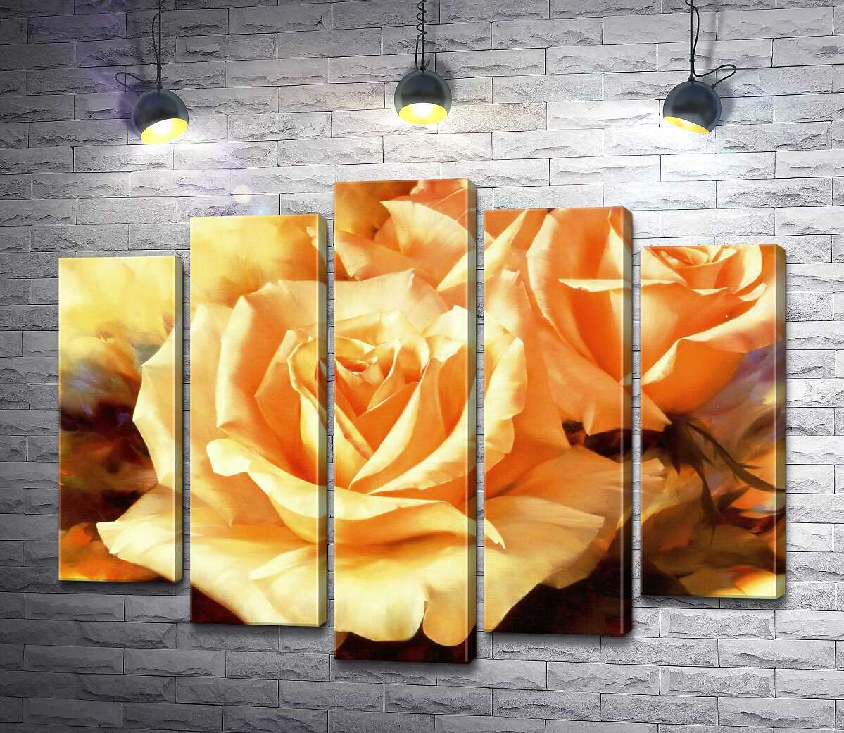 

Модульная картина ArtPoster Желтые розы - Игорь Левашов (Igor Levashov) 130x103 см Модуль №26