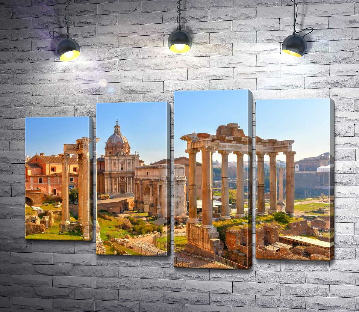 

Модульная картина ArtPoster Гарндиозность руин Римского форума (Forum Romanum) 132x87 см Модуль №21