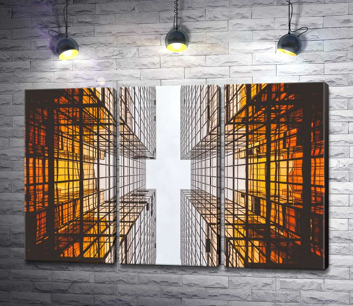 

Модульная картина ArtPoster Геометрия стеклянных небоскребов 132x87 см Модуль №11