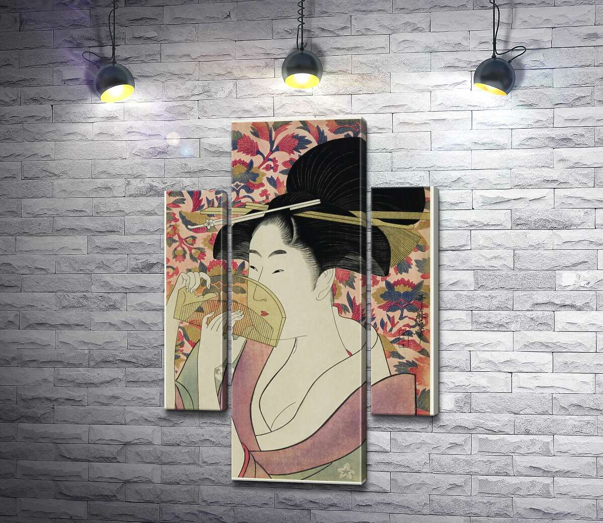 

Модульная картина ArtPoster Гребень - Китагава Утамаро (Kitagawa Utamaro) 100x153 см Модуль №7