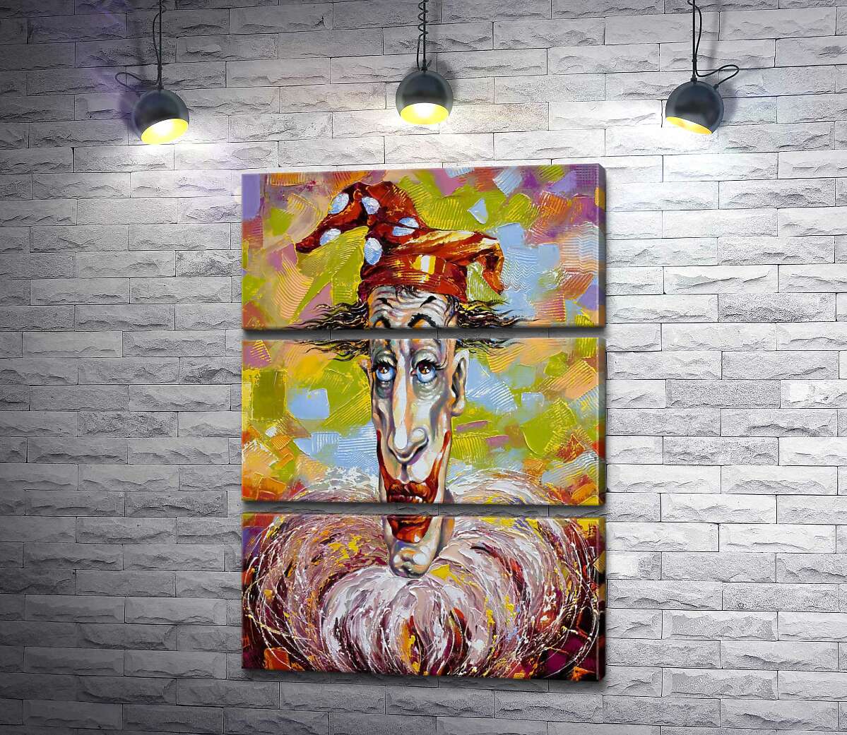 

Модульная картина ArtPoster Грустные глаза клоуна 50x72 см Модуль №13