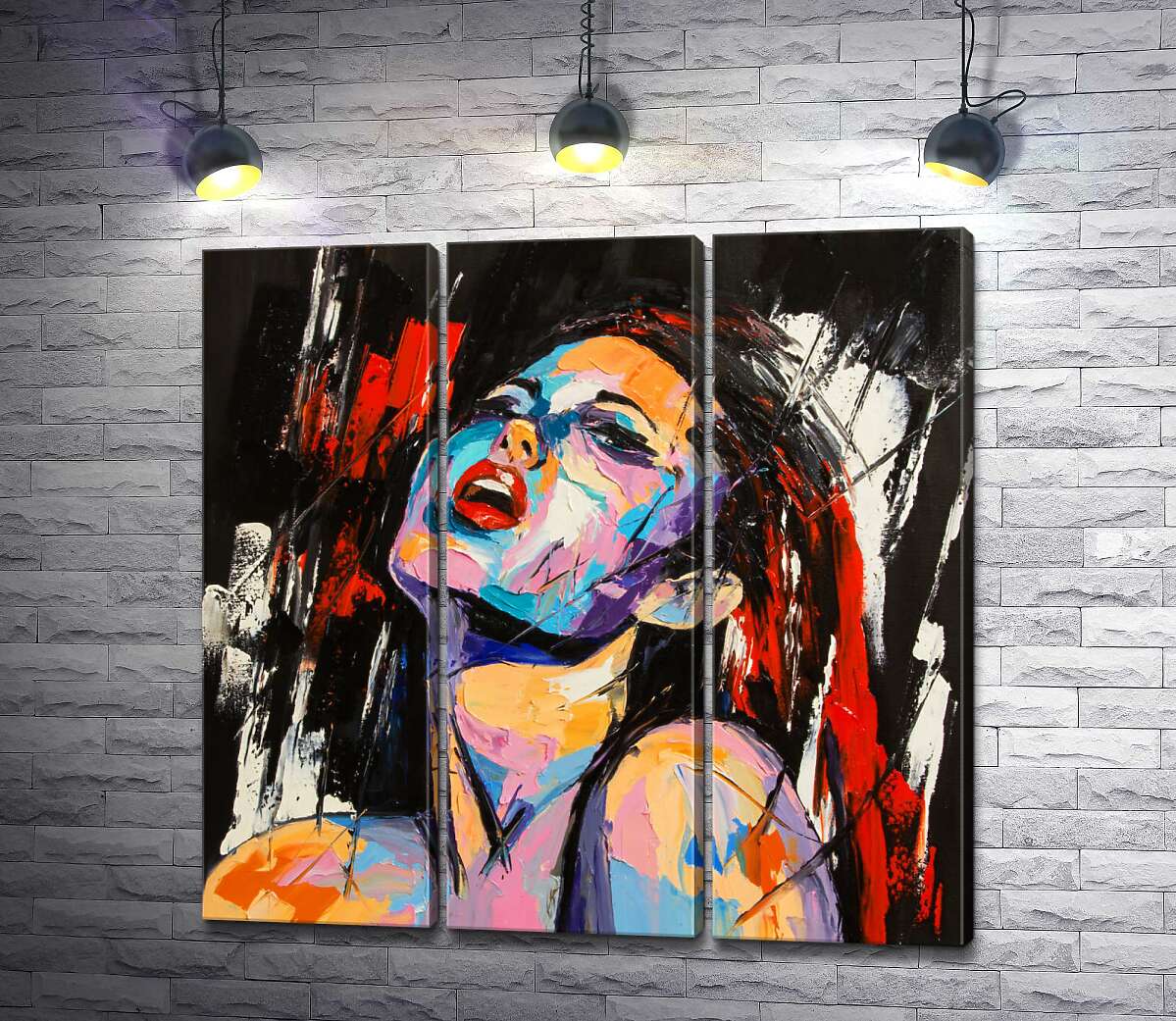 

Модульная картина ArtPoster Выражение желания на обольстительном лице девушки 102x100 см Модуль №11