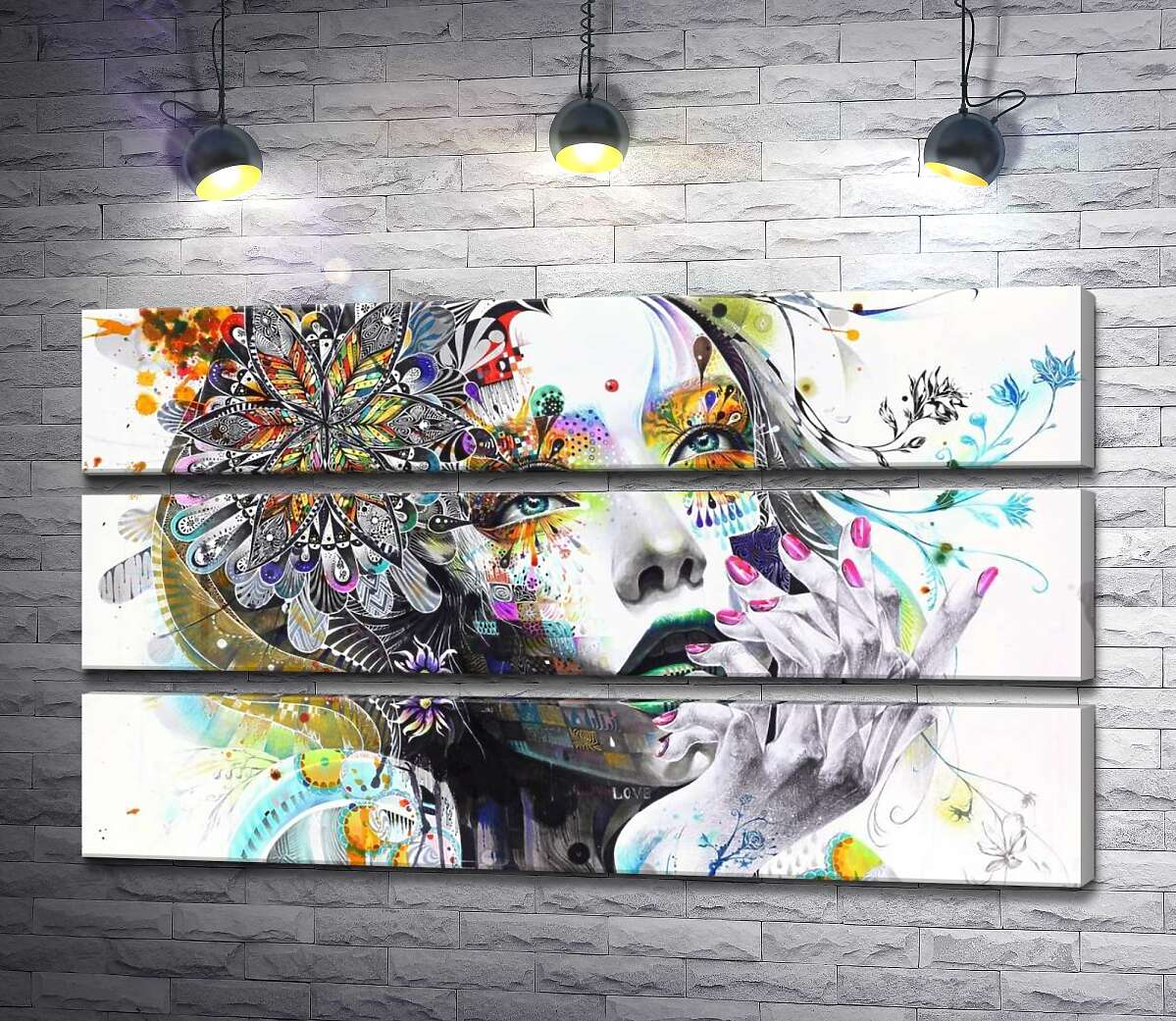 

Модульная картина ArtPoster Городская принцесса (Urban princess) - Бэнкси 107x60 см Модуль №13