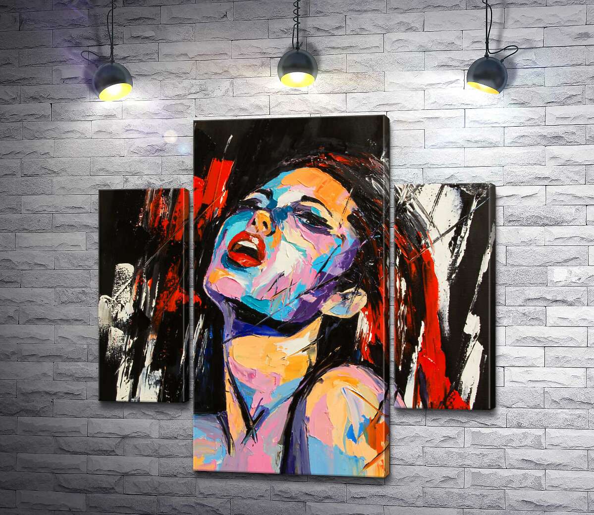 

Модульная картина ArtPoster Выражение желания на обольстительном лице девушки 131x130 см Модуль №7