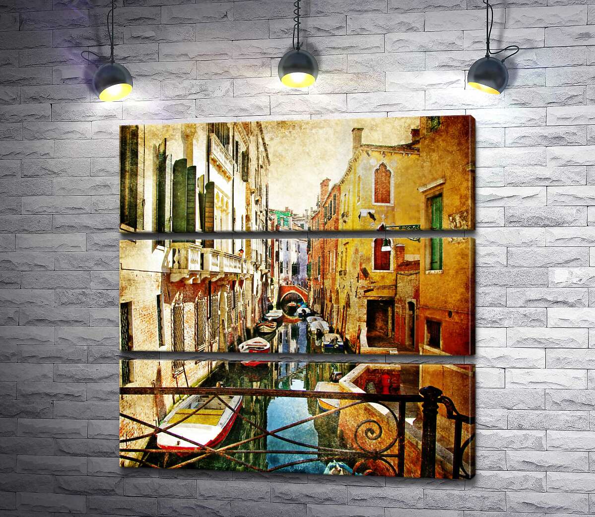 

Модульная картина ArtPoster Гармония тишины в маленьком канале 60x60 см Модуль №13