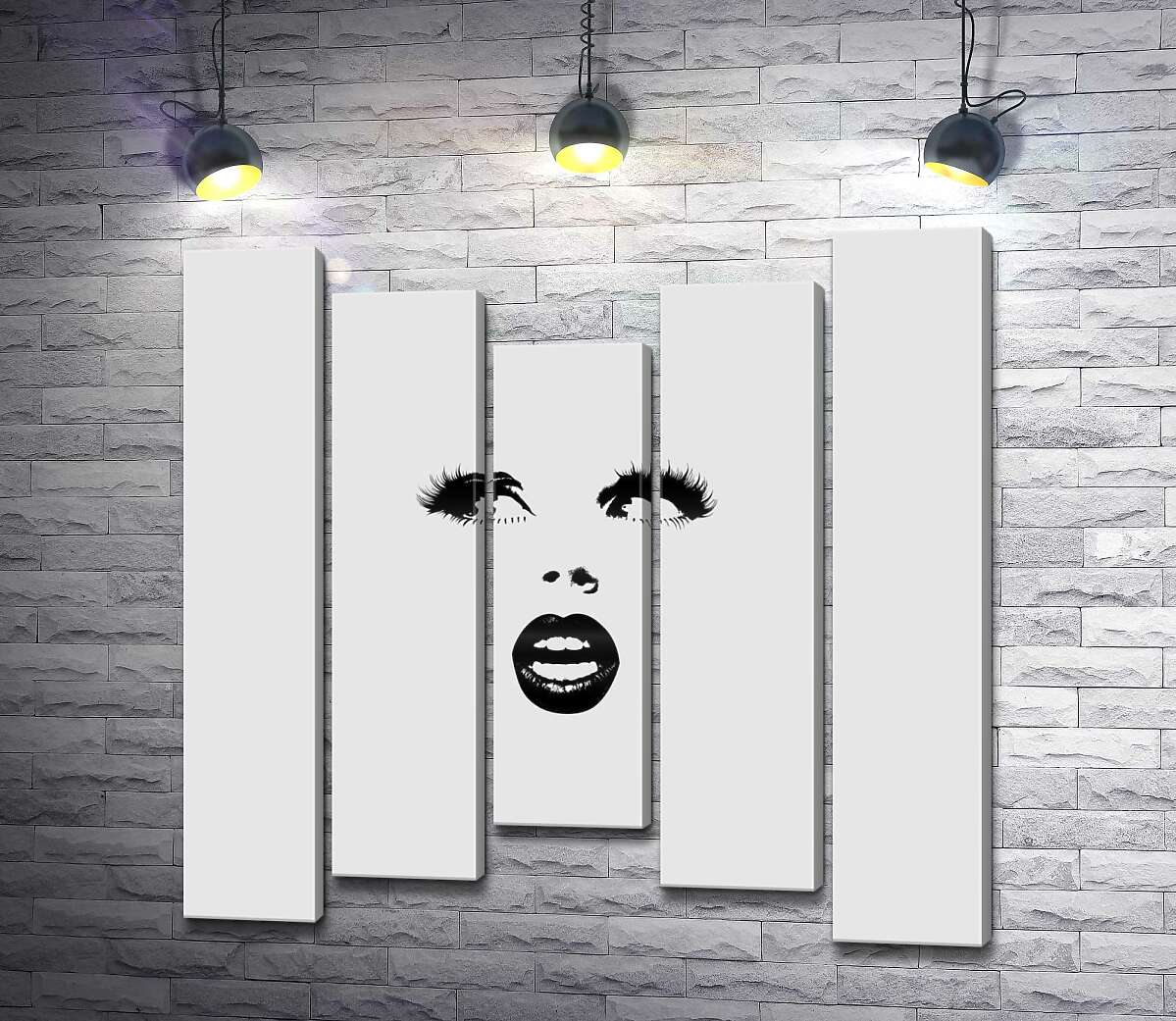 

Модульная картина ArtPoster Выражение удивленной девушки 100x100 см Модуль №28