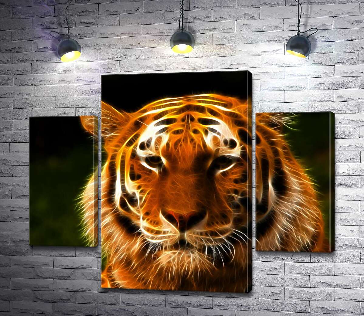 

Модульная картина ArtPoster Королевский силуэт тигра 80x65 см Модуль №7