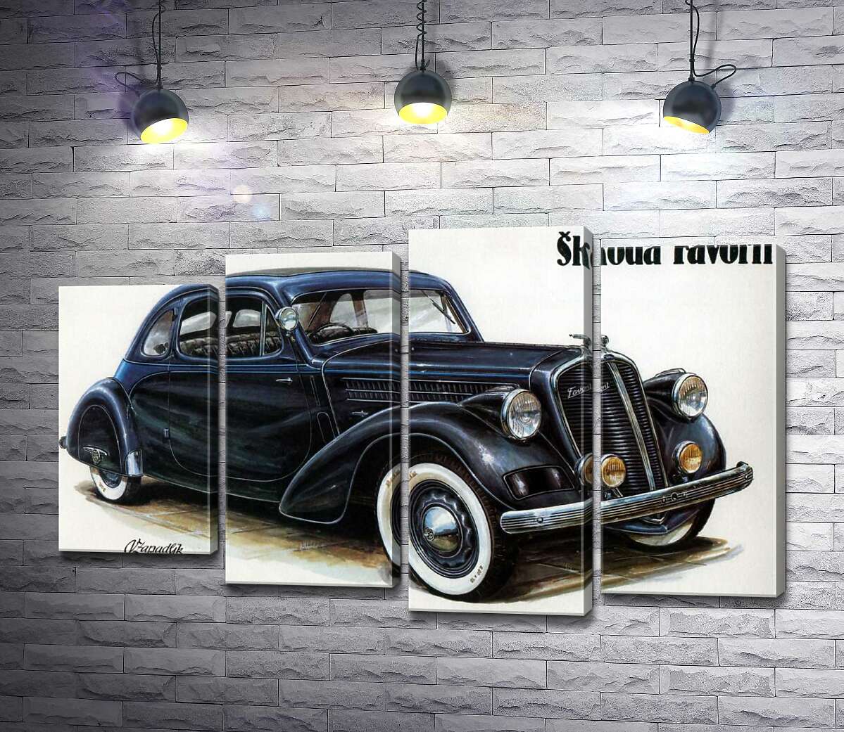 

Модульная картина ArtPoster Компактный автомобиль Skoda Favorit 100x63 см Модуль №21