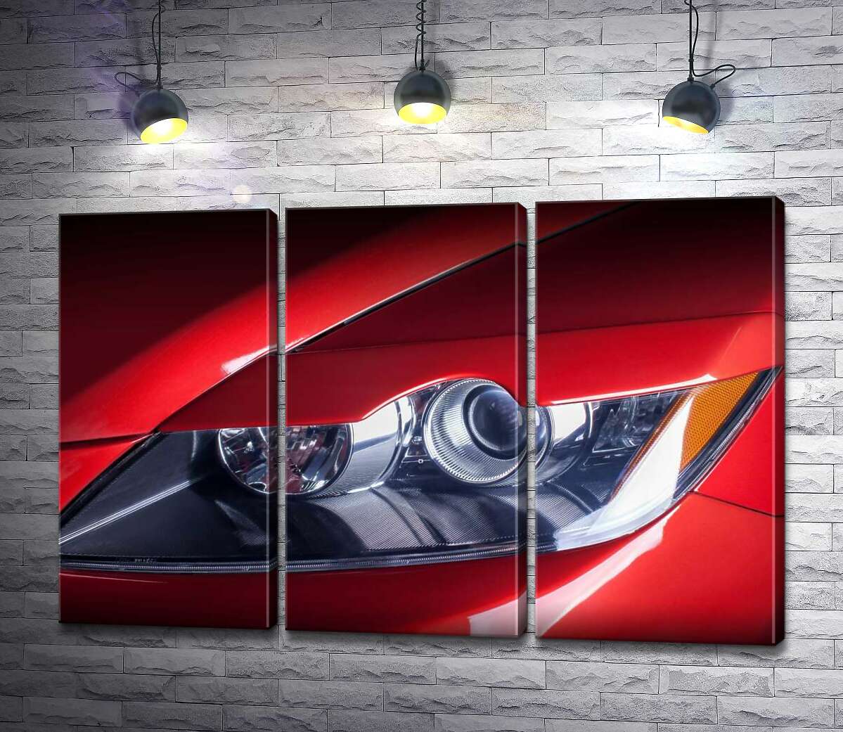 

Модульная картина ArtPoster Изгиб фары красного автомобиля Mazda CX-7 102x67 см Модуль №11