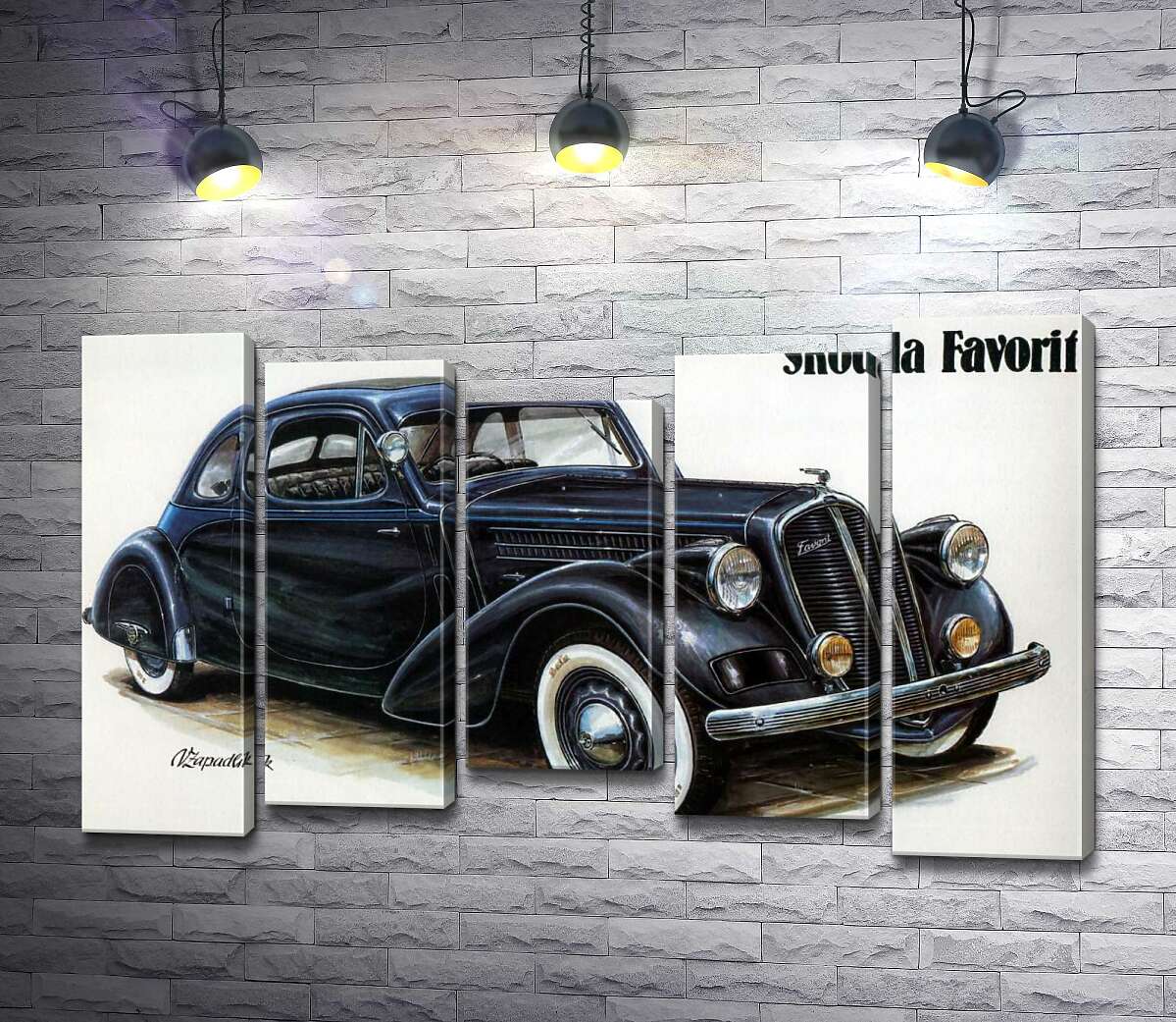 

Модульная картина ArtPoster Компактный автомобиль Skoda Favorit 130x81 см Модуль №28