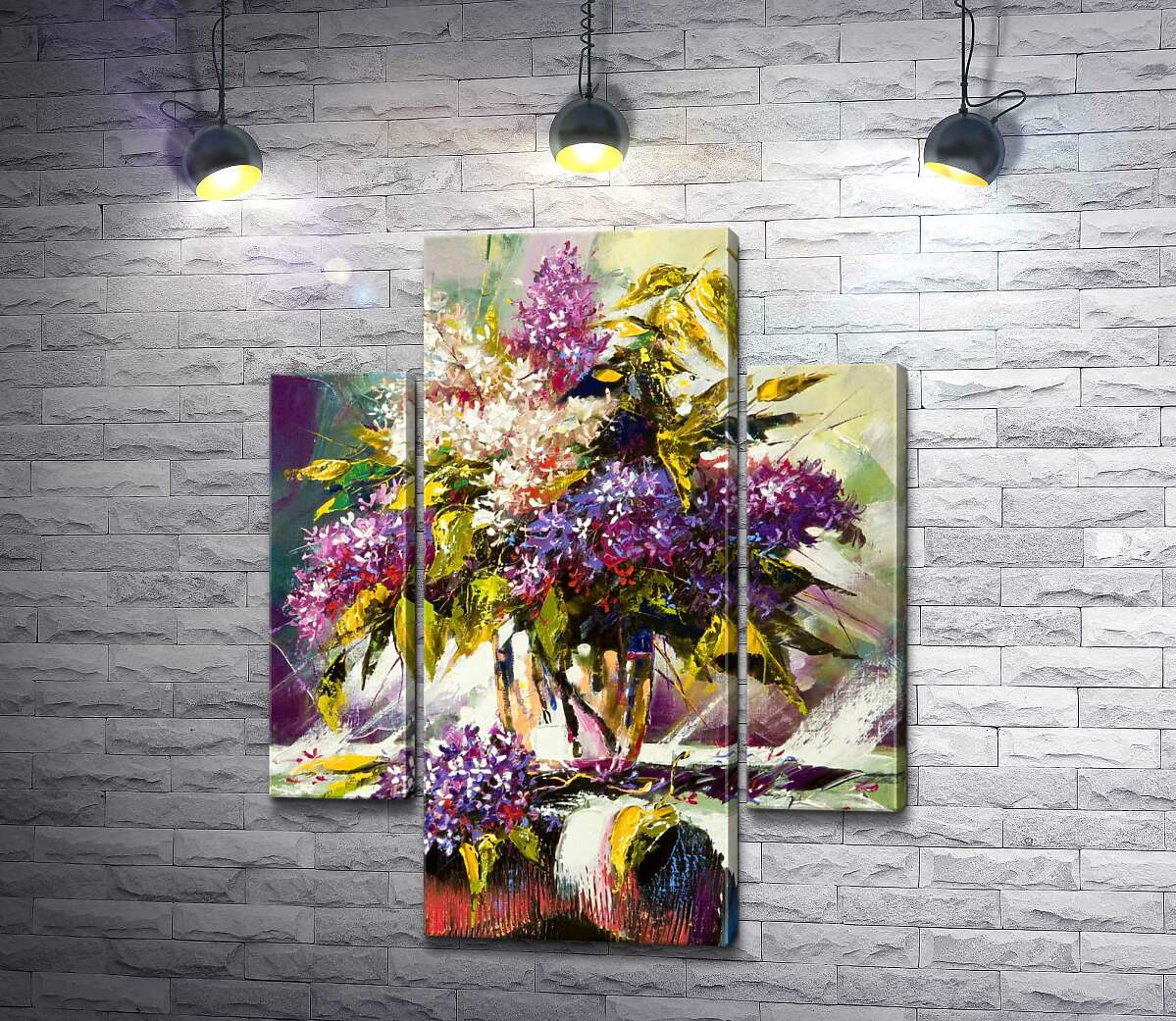 

Модульная картина ArtPoster Контрастные оттенки в букете сирени 80x100 см Модуль №7