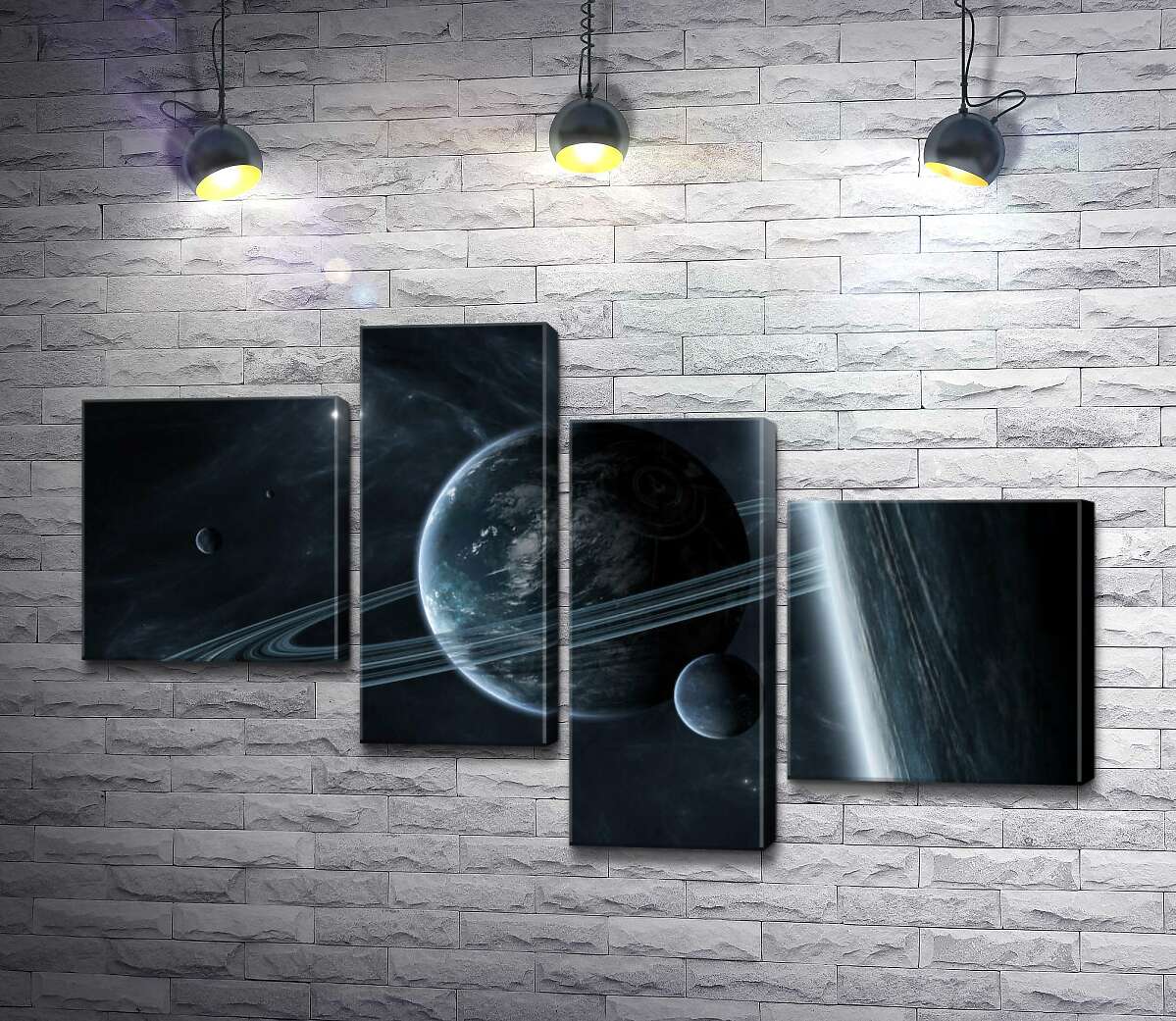 

Модульная картина ArtPoster Загадочные планеты другой галактики 100x60 см Модуль №20