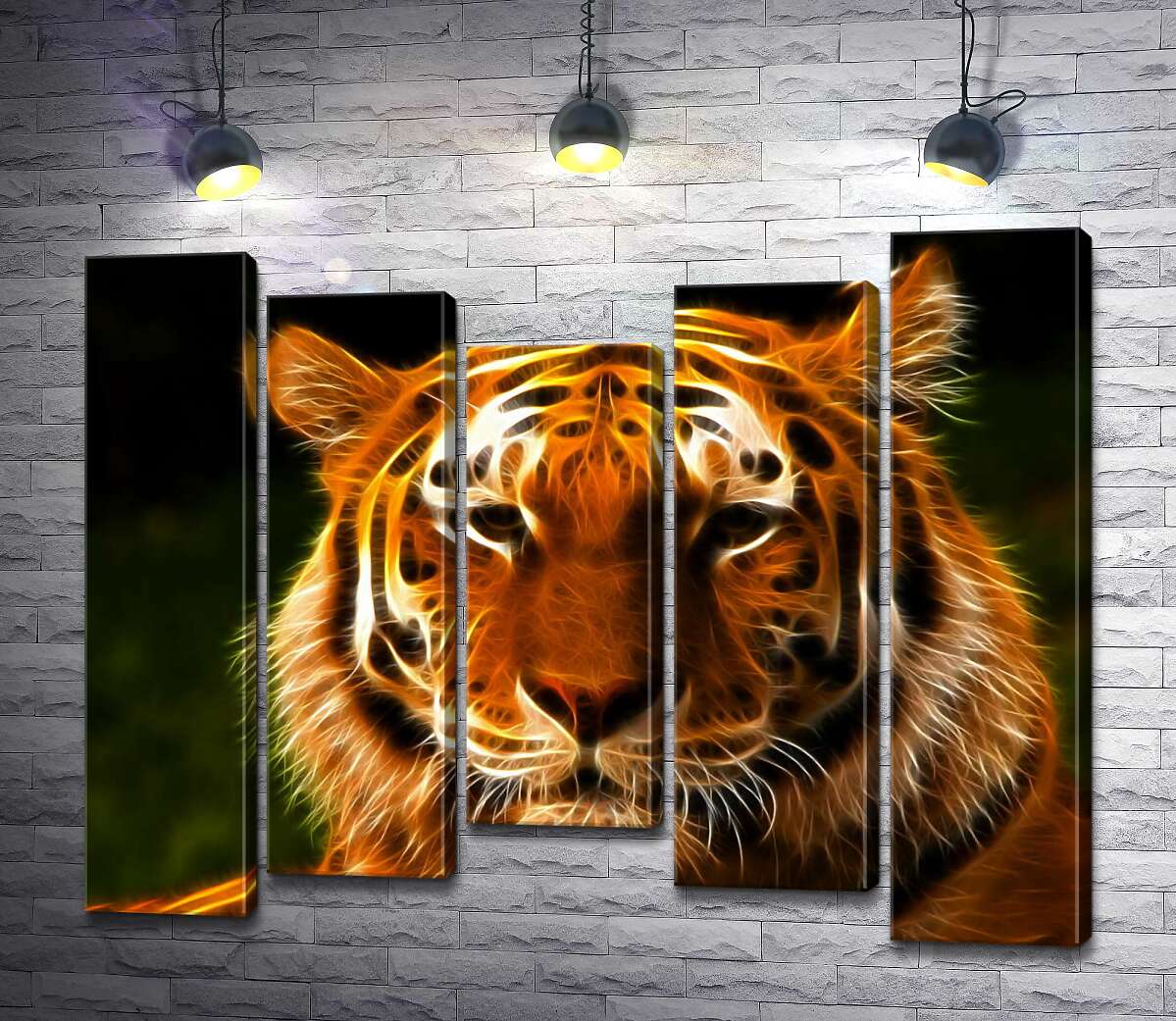 

Модульная картина ArtPoster Королевский силуэт тигра 130x106 см Модуль №28