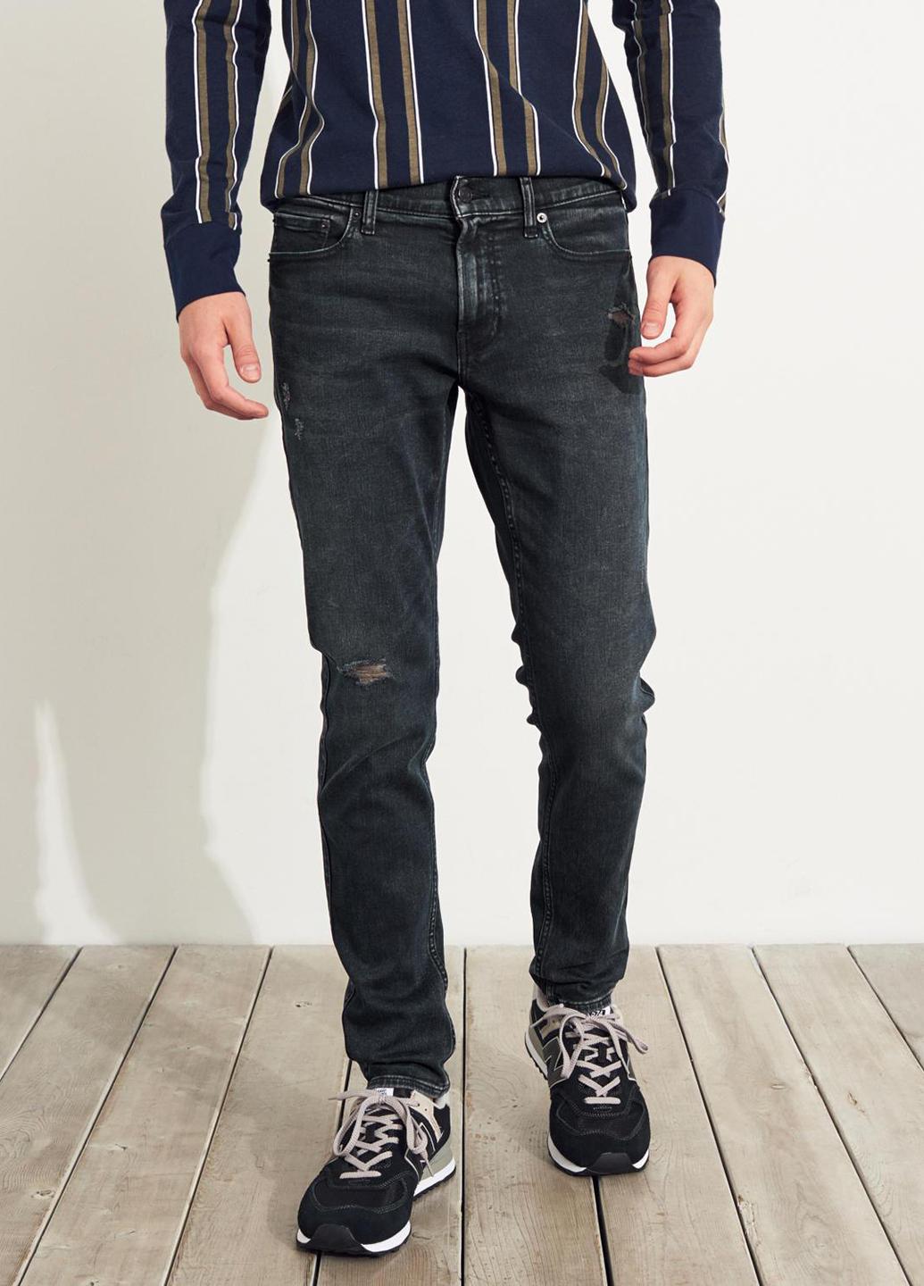 

Джинсы Skinny Hollister HC7341M 33/32 Темно-синий
