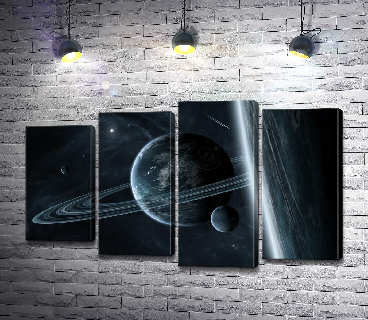 

Модульная картина ArtPoster Загадочные планеты другой галактики 80x50 см Модуль №21