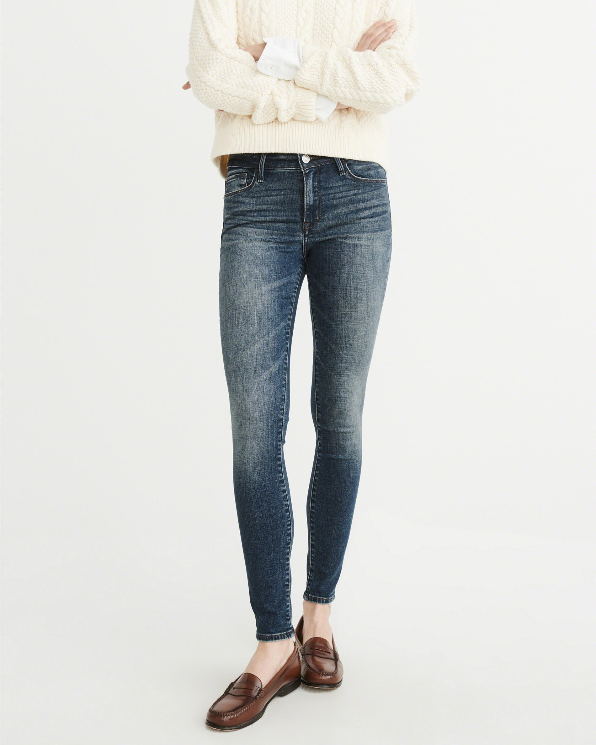 

Джинсы Super Skinny Abercrombie & Fitch AF3544W 25/29 Синий