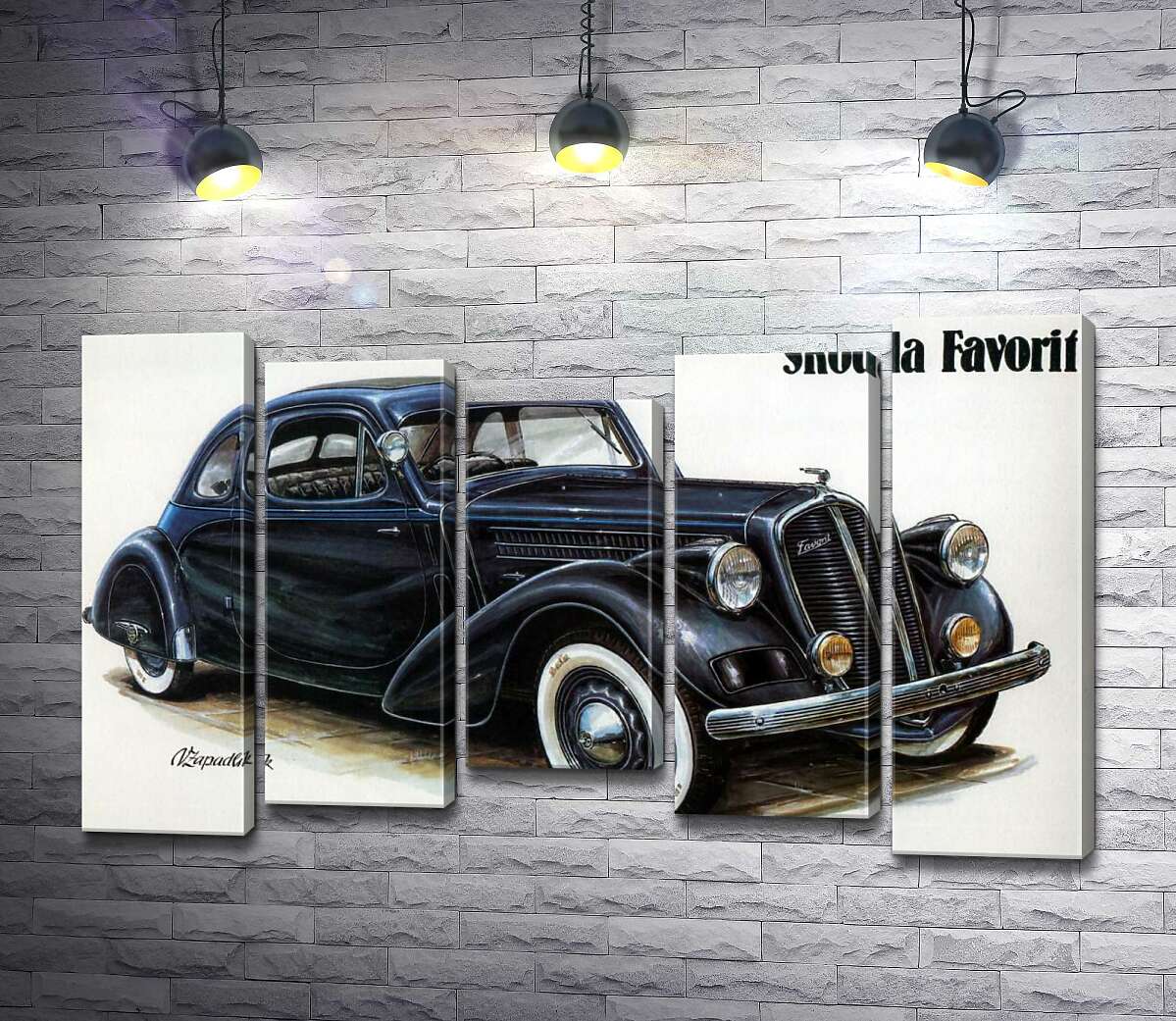 

Модульная картина ArtPoster Компактный автомобиль Skoda Favorit 100x62 см Модуль №28
