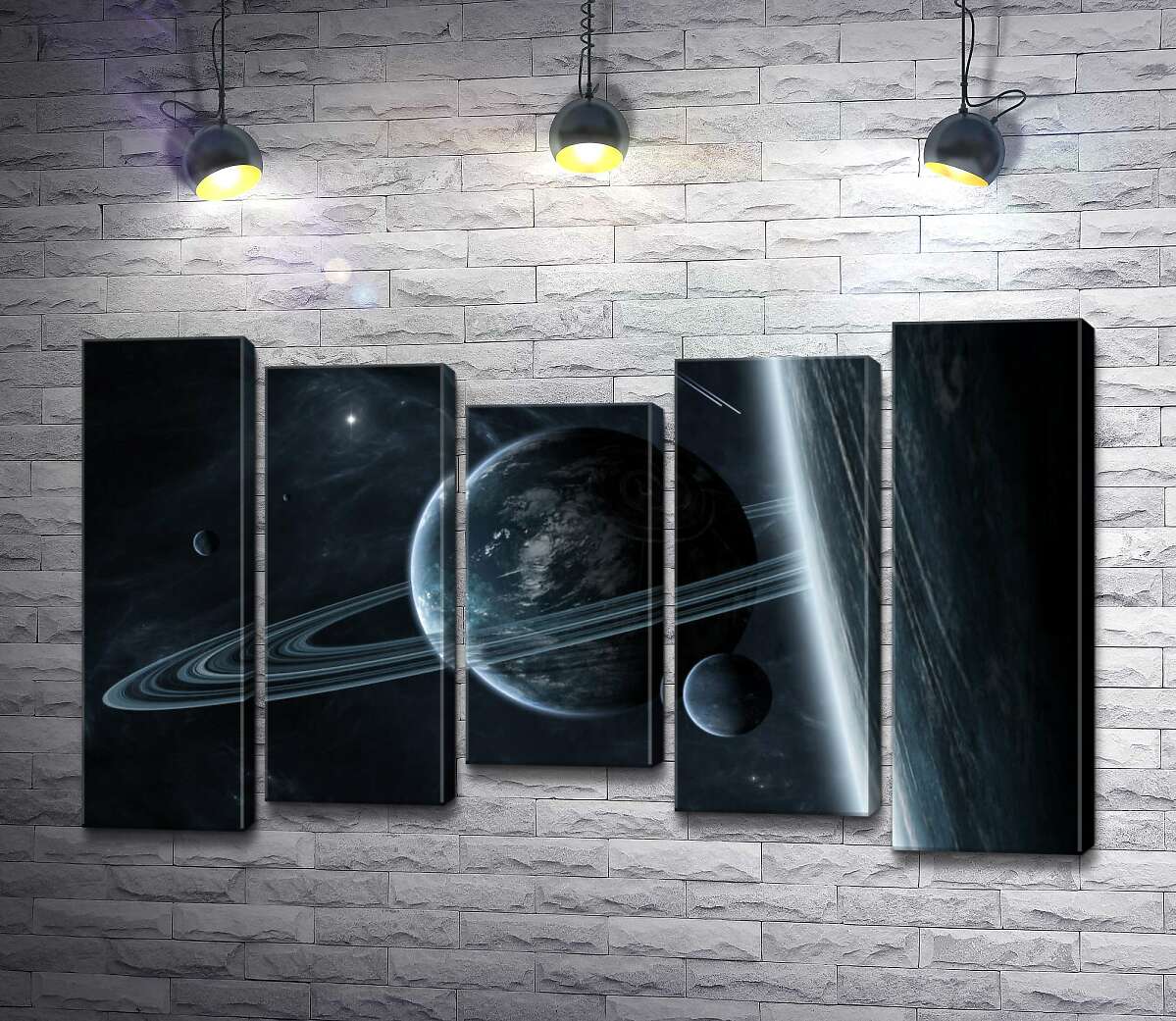 

Модульная картина ArtPoster Загадочные планеты другой галактики 100x61 см Модуль №28