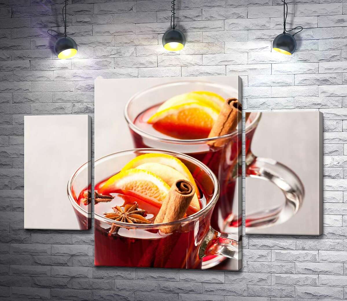 

Модульная картина ArtPoster Идиллия вкуса: душистый глинтвейн с цитрусами, палочкой корицы и бадьяном 80x59 см Модуль №7