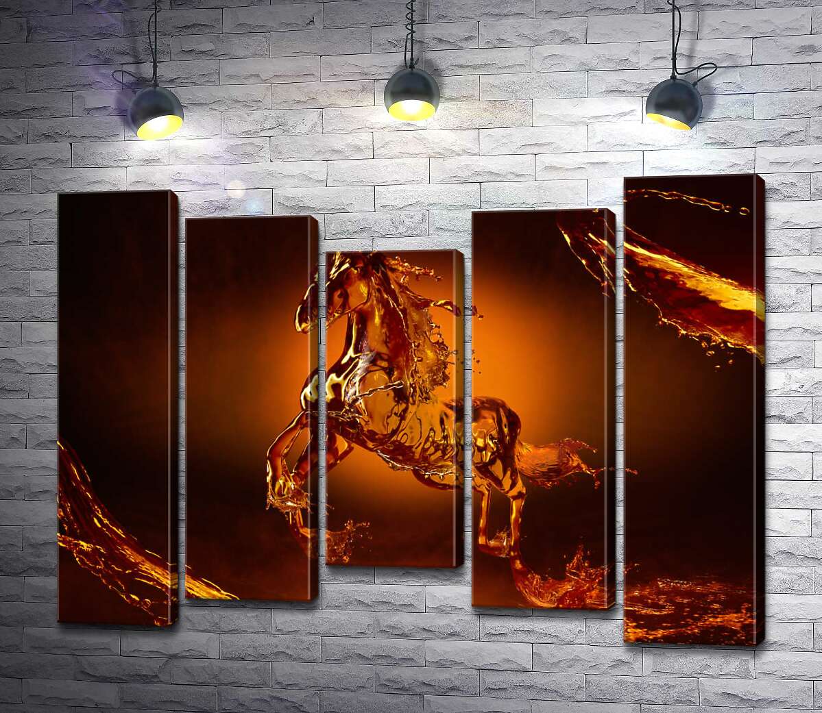 

Модульная картина ArtPoster Карамельные переливы водяного скакуна 130x99 см Модуль №28