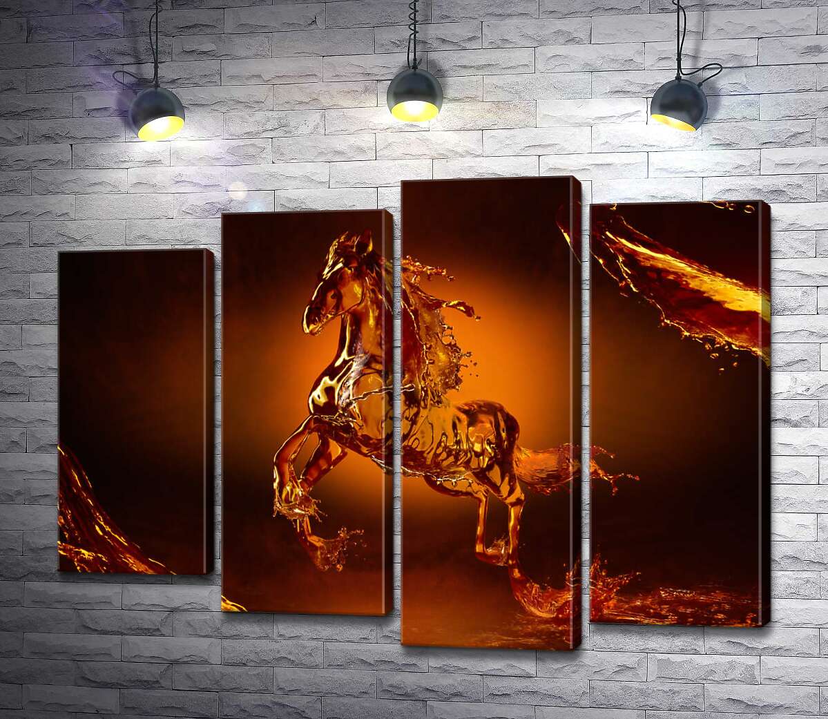 

Модульная картина ArtPoster Карамельные переливы водяного скакуна 100x77 см Модуль №21